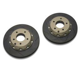 Biot 3-Piece D Nut Type Brake Rotors - Rear 300mm for Nissan Skyline R33