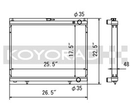 KOYORAD Racing Radiator (Aluminum) for Nissan Skyline R34