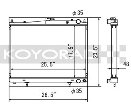 KOYORAD Racing Radiator (Aluminum) for Nissan Skyline GTR BNR34 RB26DETT with MT