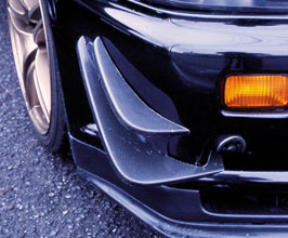 Border Racing Front Bumper Canards (Carbon Fiber) for Nissan Skyline R34