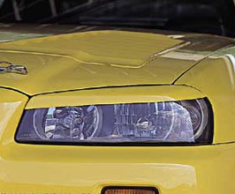 C-West Headlight Eyelids (FRP) for Nissan Skyline R34