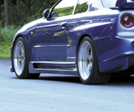 Abflug Aero Side Steps - Version Mure (FRP) for Nissan Skyline GTR BNR34