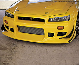 C-West N1 Aero Front Bumper - Type II (PFRP) for Nissan Skyline R34