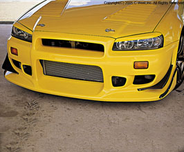 C-West N1 Aero Front Bumper - Type II (PFRP) for Nissan Skyline GTR BNR34