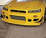 C-West N1 Aero Front Bumper - Type II (PFRP) for Nissan Skyline GTR BNR34