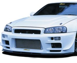GP Sports Chokets Aero Front Bumper (FRP) for Nissan Skyline R34