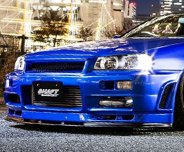 SHAFT AutoService Type 5 R-Type Front Bumper with Front Lip Diffuser (FRP) for Nissan Skyline R34