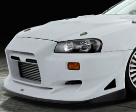 VeilSide Street Drag Front Bumper (FRP) for Nissan Skyline R34