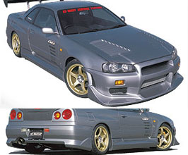 C-West N1 Aero Body Kit - Type III (PFRP) for Nissan Skyline R34