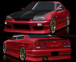 ORIGIN Labo Stream Line Body Kit (FRP) for Nissan Skyline R34