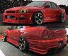 URAS Type-RZ Aero Body Kit (FRP) for Nissan Skyline R34 Sedan