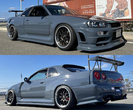 URAS Super Wide Body Aero Kit (FRP) for Nissan Skyline R34