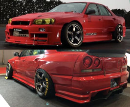 URAS Type-RZ Aero Body Kit (FRP) for Nissan Skyline R34