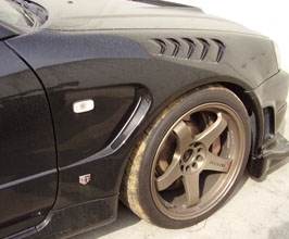 Border Racing Aero Vented Front Fenders (FRP) for Nissan Skyline GTR BNR34