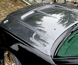 Border Racing Front Hood Bonnet with Air Vents (FRP) for Nissan Skyline GTR BNR34