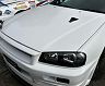 SHAFT AutoService Type 6 GTR-Look Front Hood Bonnet For GTR Bumpers (FRP) for Nissan Skyline ER34 / HR34