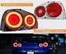 78works LED Taillights V2 with Fiber Ring (Red Clear) for Nissan Skyline R34 Coupe (Incl GTR)