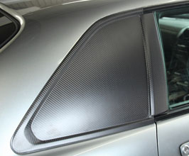 SHAFT AutoService Rear Quarter Window Panels (Dry Carbon Fiber) for Nissan Skyline GTR BNR34 Coupe