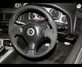 Mines Steering Wheel Type II (Leather) for Nissan Skyline R34