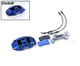 Endless Brake Caliper Kit without Rotors - Front Chibi6 for Nissan Skyline ER34 Turbo