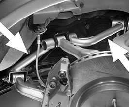 Nismo Rear Member Braces (Carbon Steel) for Nissan Skyline R34