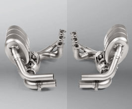 Akrapovic Evolution Headers Set with Side Mufflers (Titanium) for Porsche 911 991