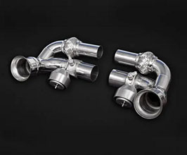 Capristo Valved Middle Silencer Delete Pipes (Stainless) for Porsche 911 991