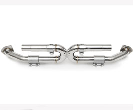 FABSPEED Center Muffler Bypass X-Pipe (Stainless) for Porsche 991.1 Carrera