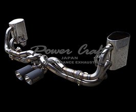 Power Craft Hybrid Exhaust Muffler System with Valves and Tips (Stainless) for Porsche 991 GT3 / GT3RS