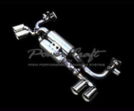 Power Craft Hybrid Exhaust Muffler System with Valves and Tips (Stainless) for Porsche 991.2 Carrera (Incl S)
