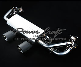 Power Craft Hybrid Exhaust Muffler System with Valves and Tips (Stainless) for Porsche 911 991