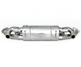 Tubi Style Exhaust System - Center Muffler Section with Valves (Stainless) for Porsche 911 991
