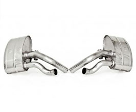 Tubi Style Exhaust System - Side Muffler Sections (Stainless) for Porsche 911 991