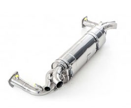 Tubi Style Exhaust System with Cat Pipes - 200 Cell (Stainless) for Porsche 911 991