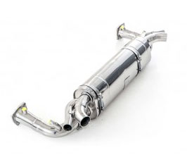 Tubi Style Exhaust System with Cat Pipes - 200 Cell (Stainless) for Porsche 991 Turbo (Incl S)