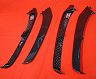 Exotic Car Gear Front Bumper Fins (Dry Carbon Fiber)