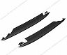 Exotic Car Gear OEM Style Rear Bumper Fins (Dry Carbon Fiber)