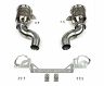 FABSPEED Sport Cat Pipes with GT2RS Style Outlets - 200 Cell (Stainless) for Porsche 992 Turbo (Incl S)