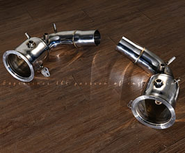 Fi Exhaust Sport Cat Downpipes - 200 Cell (Stainless) for Porsche 992.1 Carrera (Incl S / 4 / 4S) (Incl OPF)