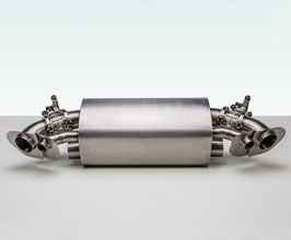 TechArt Sports Exhaust System with Valves for TechArt Rear Bumper (Stainless) for Porsche 911 992