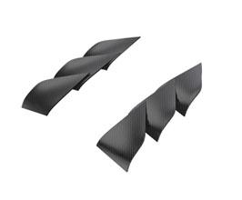 1016 Industries 9Design Front Hood Vent Louvers (Carbon Fiber) for Porsche 911 992