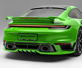 TechArt Aerodynamic Rear Diffuser for Porsche 992.1 Turbo (Incl S)