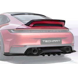 TechArt Aerodynamic Rear Diffuser (Carbon Fiber) for Porsche 992.1 Carrera (Incl S / GTS)