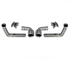 FABSPEED GT3 Conversion Center Outlet Tips (Stainless) for Porsche 997.1 Carrera with FABSPEED Exhaust