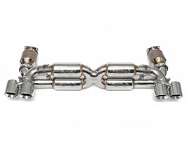 FABSPEED Supersport 70mm X-Pipe Exhaust System (Stainless) for Porsche 997.1 Turbo (Incl S)
