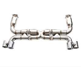 iPE Valvetronic Exhaust System with Cat Bypass Pipes and Remote (Stainless) for Porsche 997.2 Turbo (Incl S)
