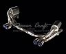 Power Craft Hybrid Exhaust Muffler System with Valves and Tips (Stainless) for Porsche 997.2 Carrera (Incl S /4S / PDK)