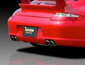 Warm Collection Exhaust System with Quad Tips (Stainless) for Porsche 997.1 Carrera (Incl S)