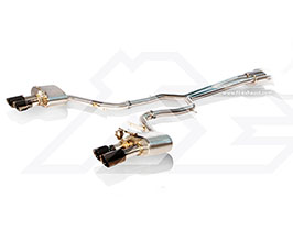 Fi Exhaust Valvetronic Exhaust System with Mid Muffler X-Pipe (Stainless) for Porsche 970.1 Panamera Turbo