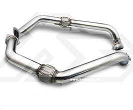Fi Exhaust Ultra High Flow Cat Bypass Downpipes (Stainless) for Porsche Panamera 971